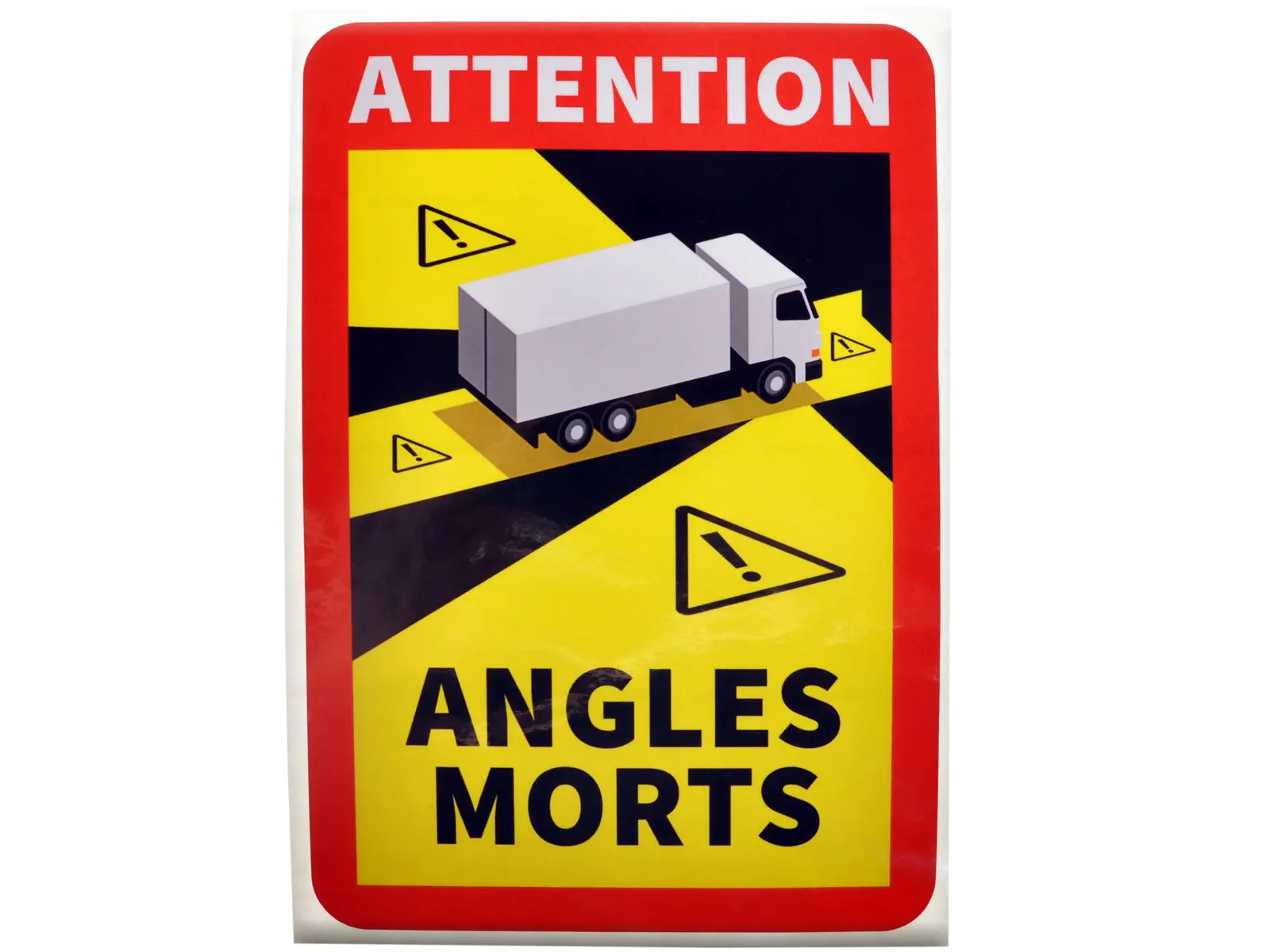 Aufkleber LKW-Schild Toter Winkel, 18cm x 26cm