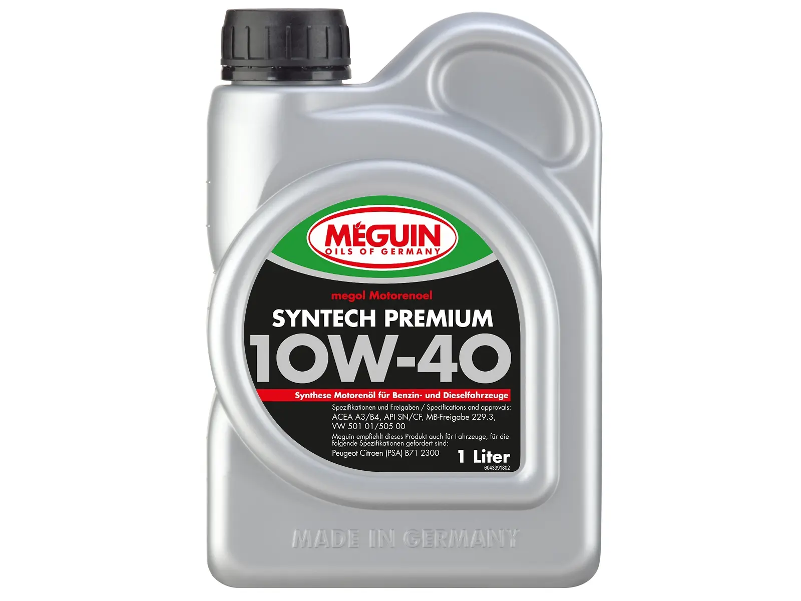Motorenöl Meguin 1 Ltr. Premium SAE 10W-40  VE12