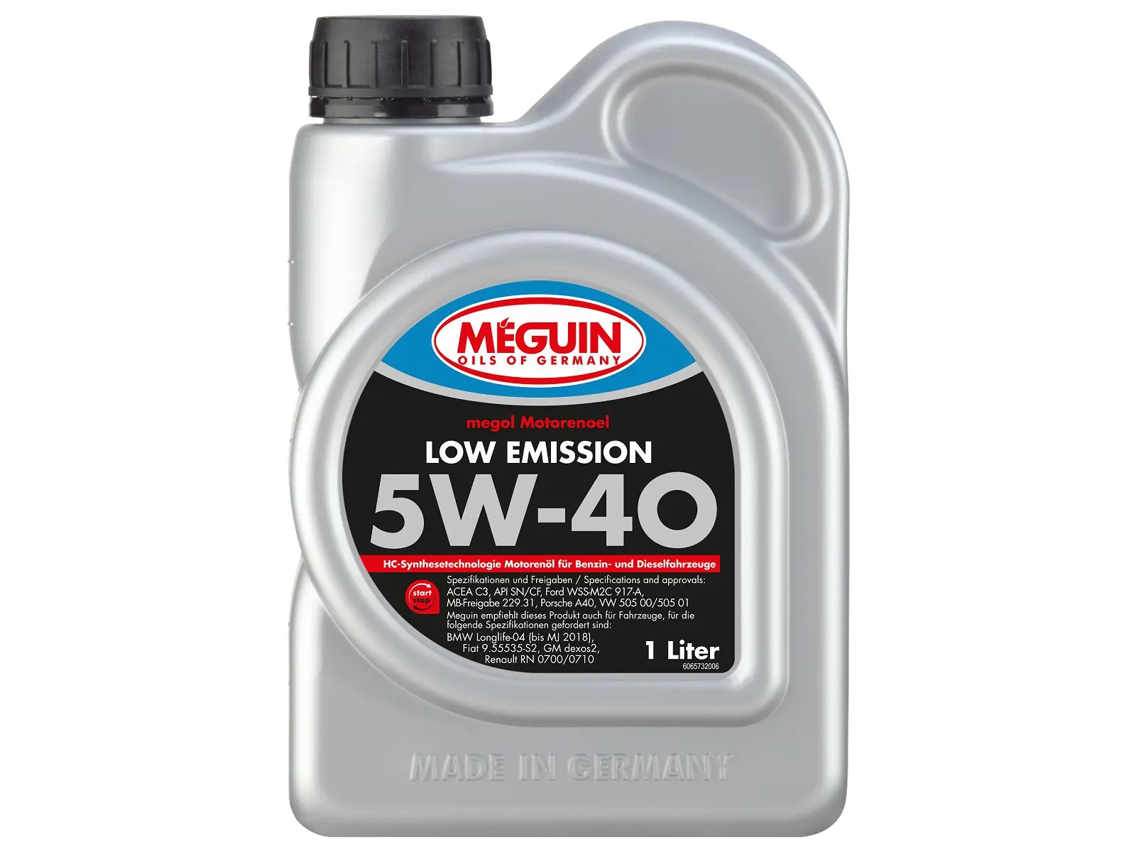Motorenöl Meguin 1 Ltr. Low Emi SAE 5W-40 VE12