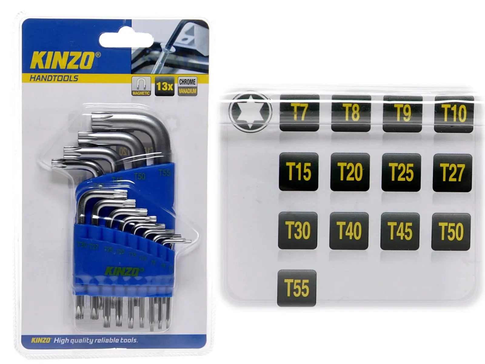 KINZO Torx Schlüsselsatz 13-tlg.