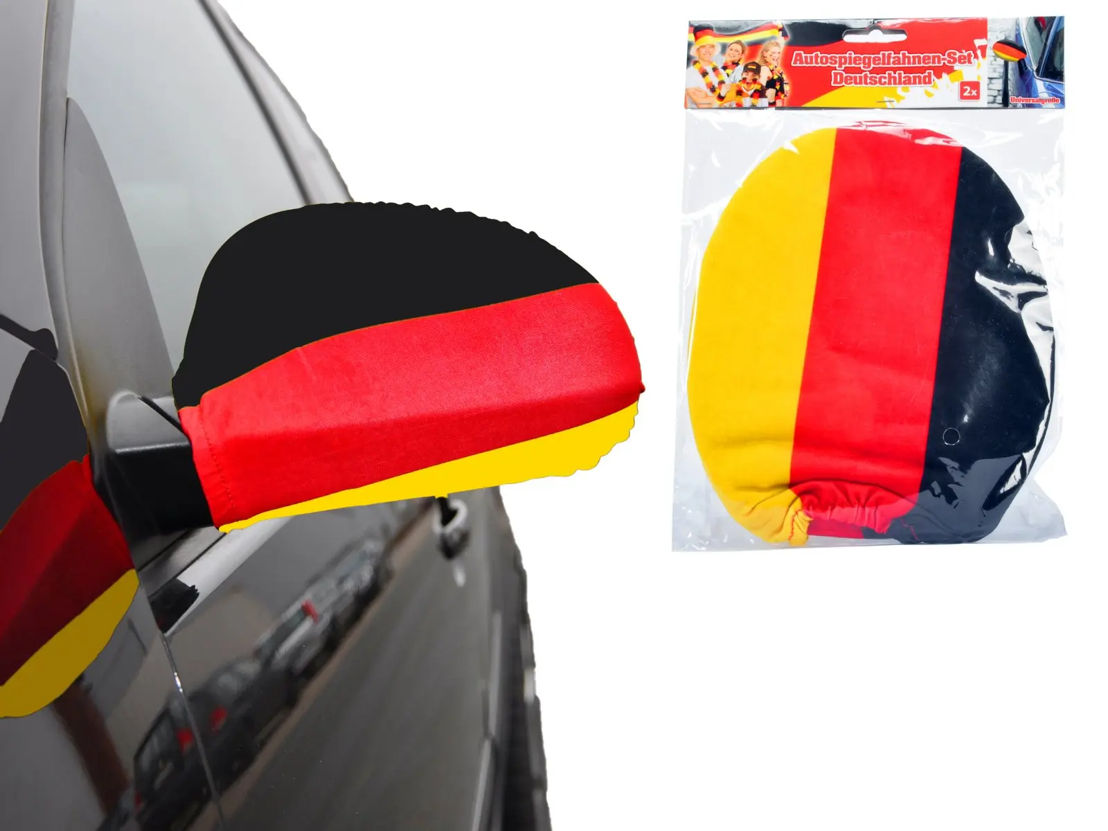 Aussenspiegelfahne Set (2) Deutschland