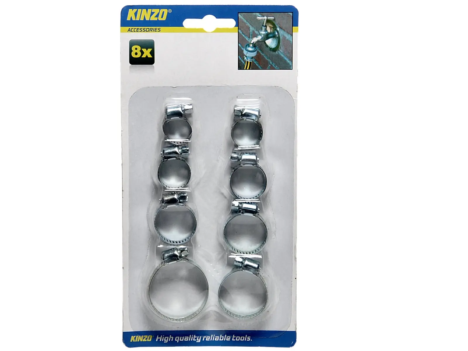 KINZO Schlauchschellen 8-tlg.