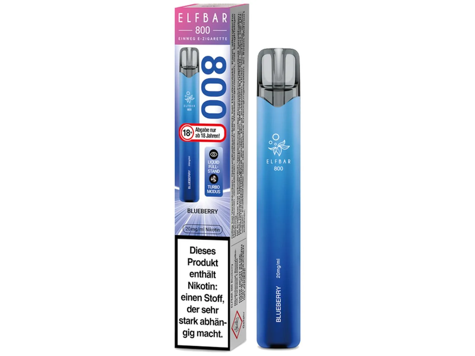 ELFBAR 800 Einweg 20mg/ml Blueberry VE10