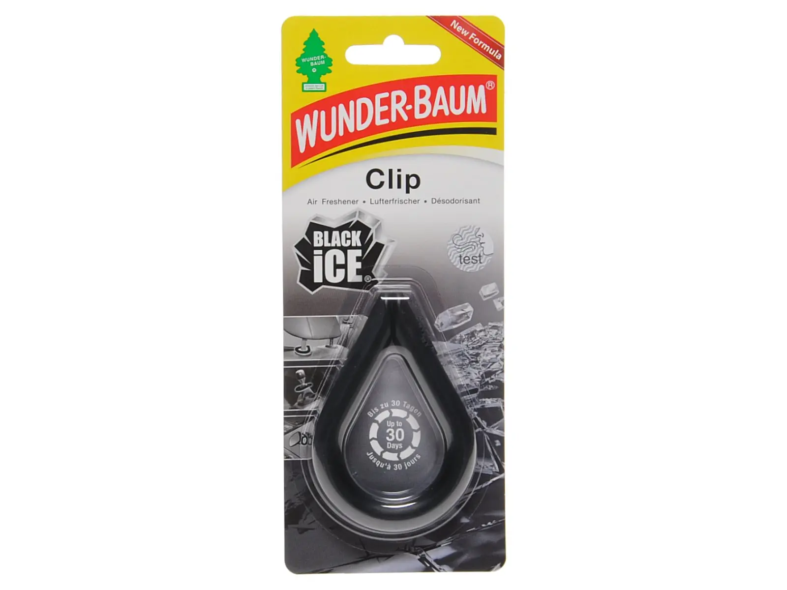 WUNDERBAUM Clip, Black Ice, VE 4